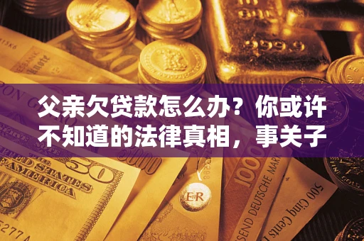 武汉父亲欠贷款怎么办？你或许不知道的法律真相，事关子女未来