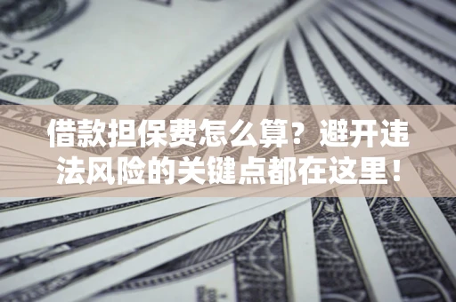 武汉借款担保费怎么算？避开违法风险的关键点都在这里！