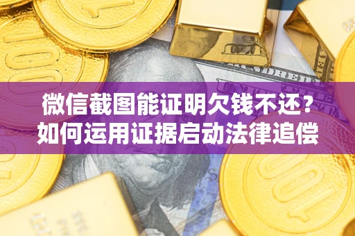 武汉微信截图能证明欠钱不还？如何运用证据启动法律追偿程序？