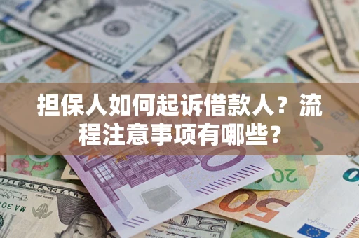 武汉担保人如何起诉借款人？流程注意事项有哪些？